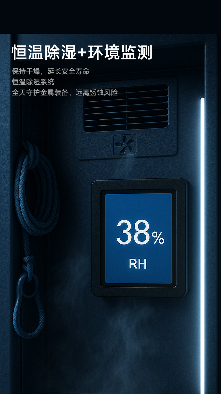 高楼救援防坠轨道件储柜