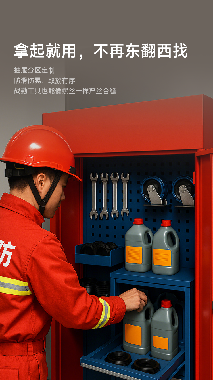 液压托盘搬运车工具存放柜