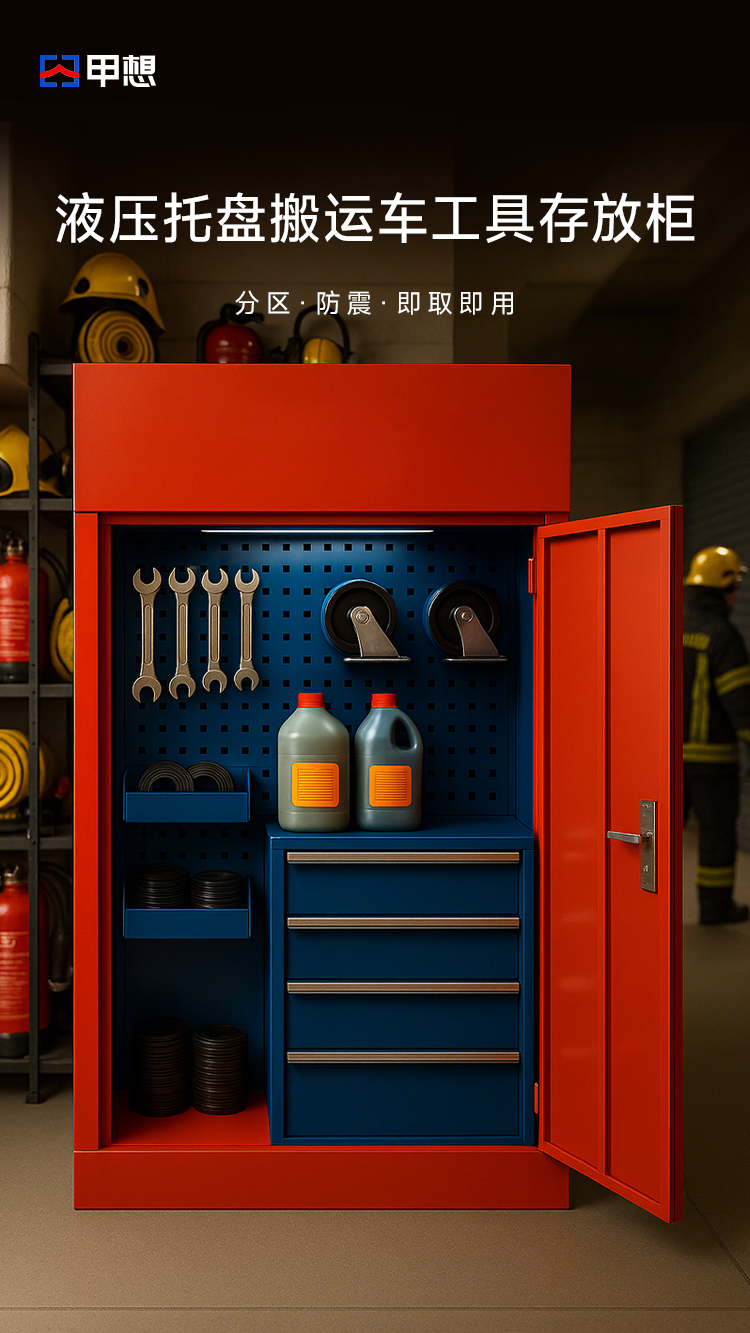 液压托盘搬运车工具存放柜