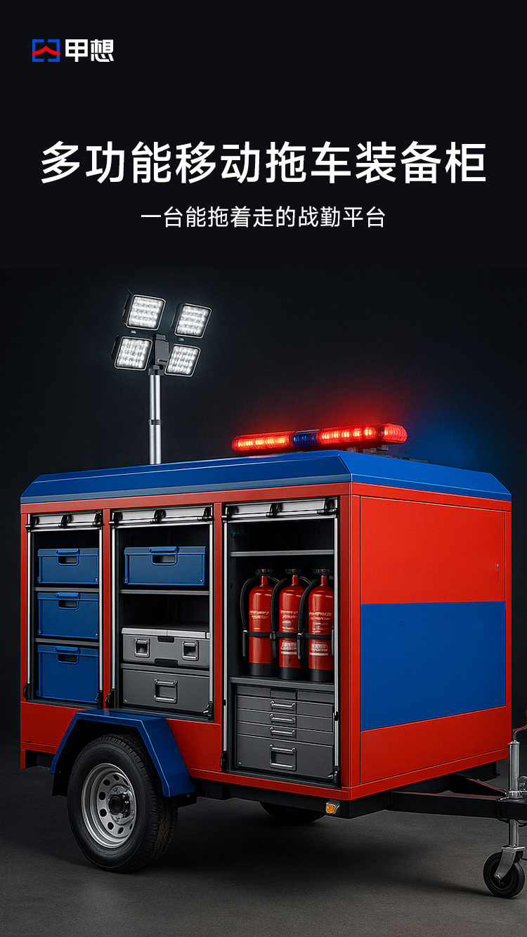 多功能移动拖车装备柜