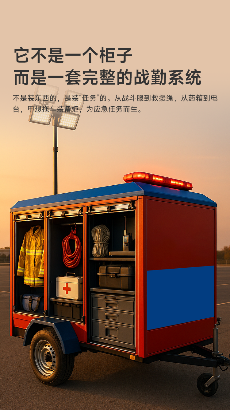 多功能移动拖车装备柜