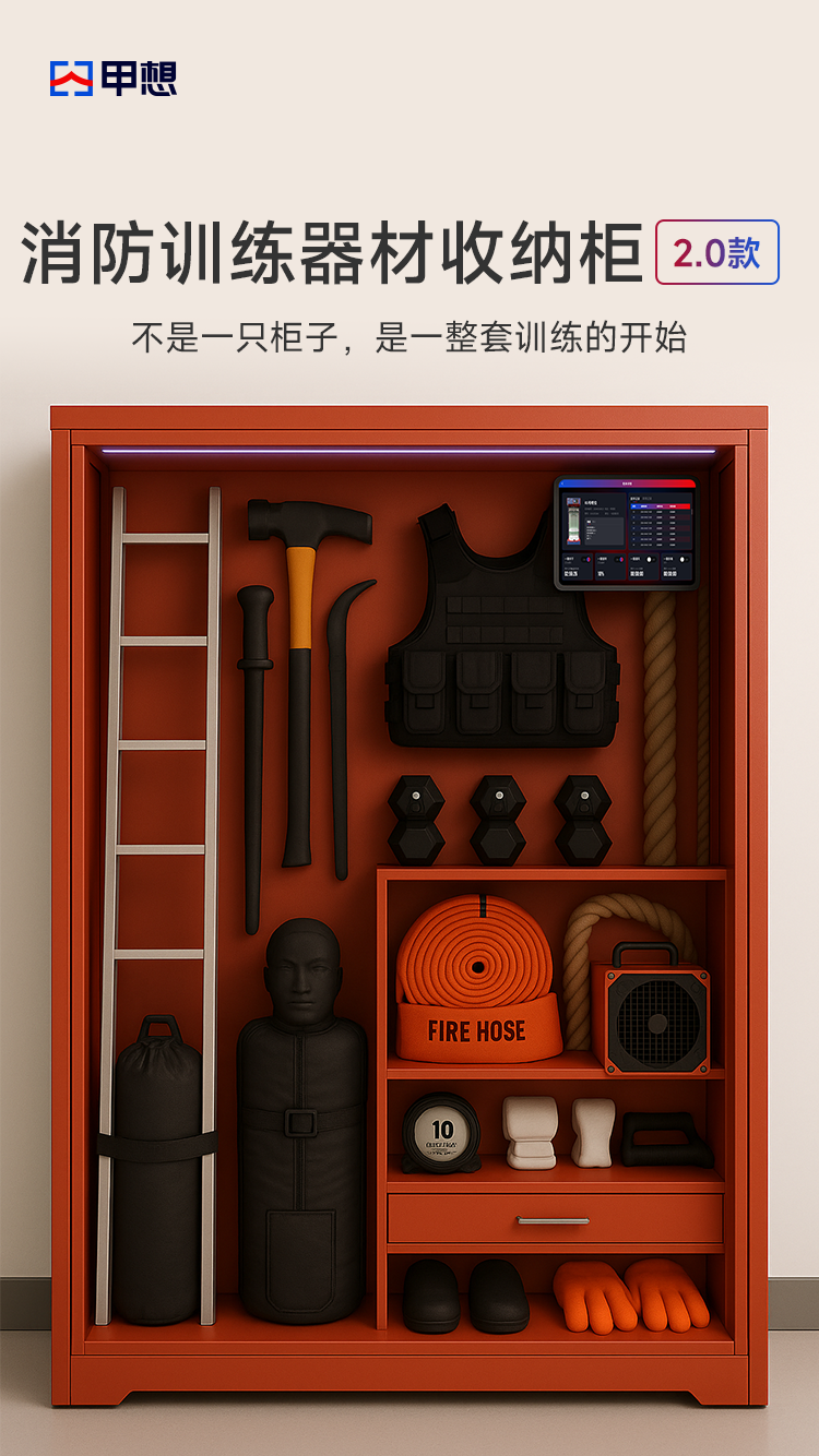 消防训练器材收纳柜