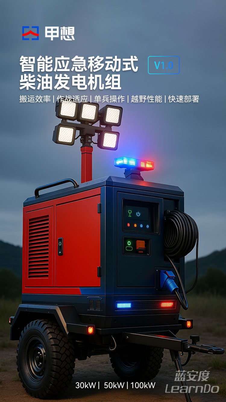 智能应急移动式柴油发电机组