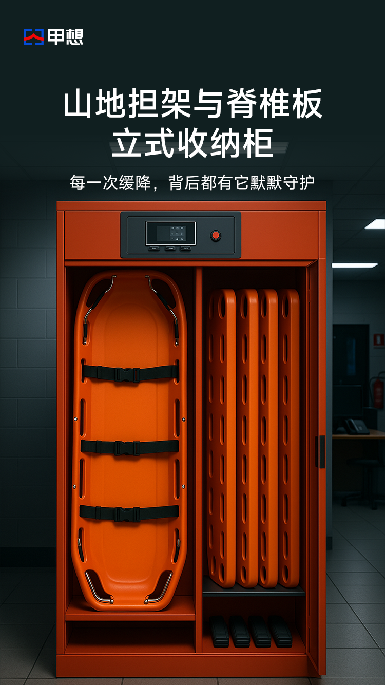 山地担架与脊椎板